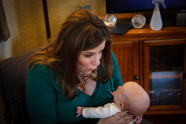 Julia looking at Sonja